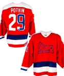 Felix Potvins 1990-91 QMJHL All-Star Game Game-Worn Jersey from His Personal Collection with His Signed LOA 