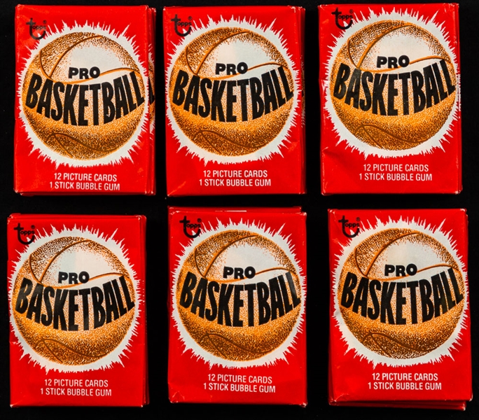 1979-80 Topps NBA Basketball Wax Packs (18) - Kareem Abdul-Jabbar, Julius Erving, Pete Maravich, Alex English Rookie Card Year