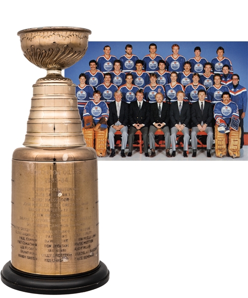 Edmonton Oilers 1983-84 Stanley Cup Championship Trophy (13")
