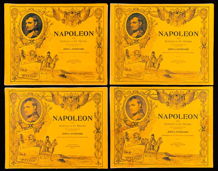 Napoleon – From Corsica to St Helena 1894 Werner Company Near-Complete Booklet Set (13/16) Plus Actresses Exhibit Cards (39) 1970s Tintin Magazines (10) and More!