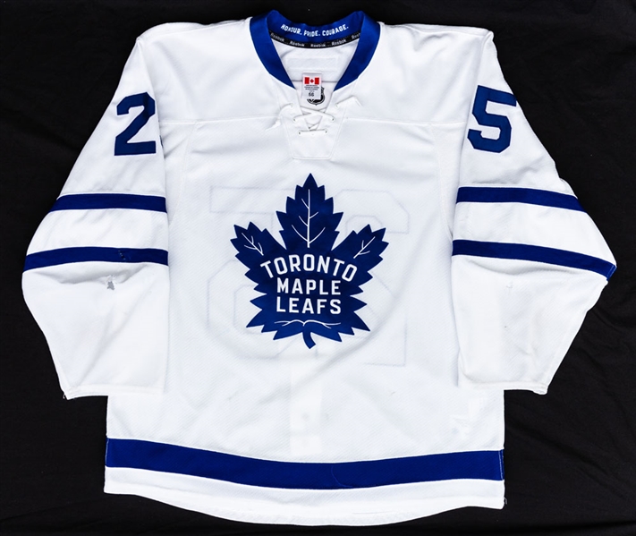 James van Riemsdyk’s 2016-17 Toronto Maple Leafs Game-Worn Jersey with Team LOA – Photo-Matched! 