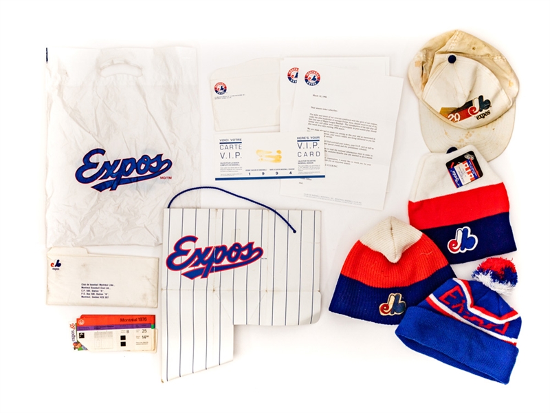 Large Montreal Royals and Expos Baseball Memorabilia Collection Including Books, Programs, Scorecards, Tickets, Paraphernalia and More  