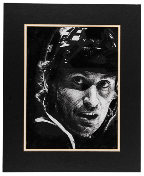 Original Wayne Gretzky New York Rangers Charcoal Portrait (15" x 18 1/2")