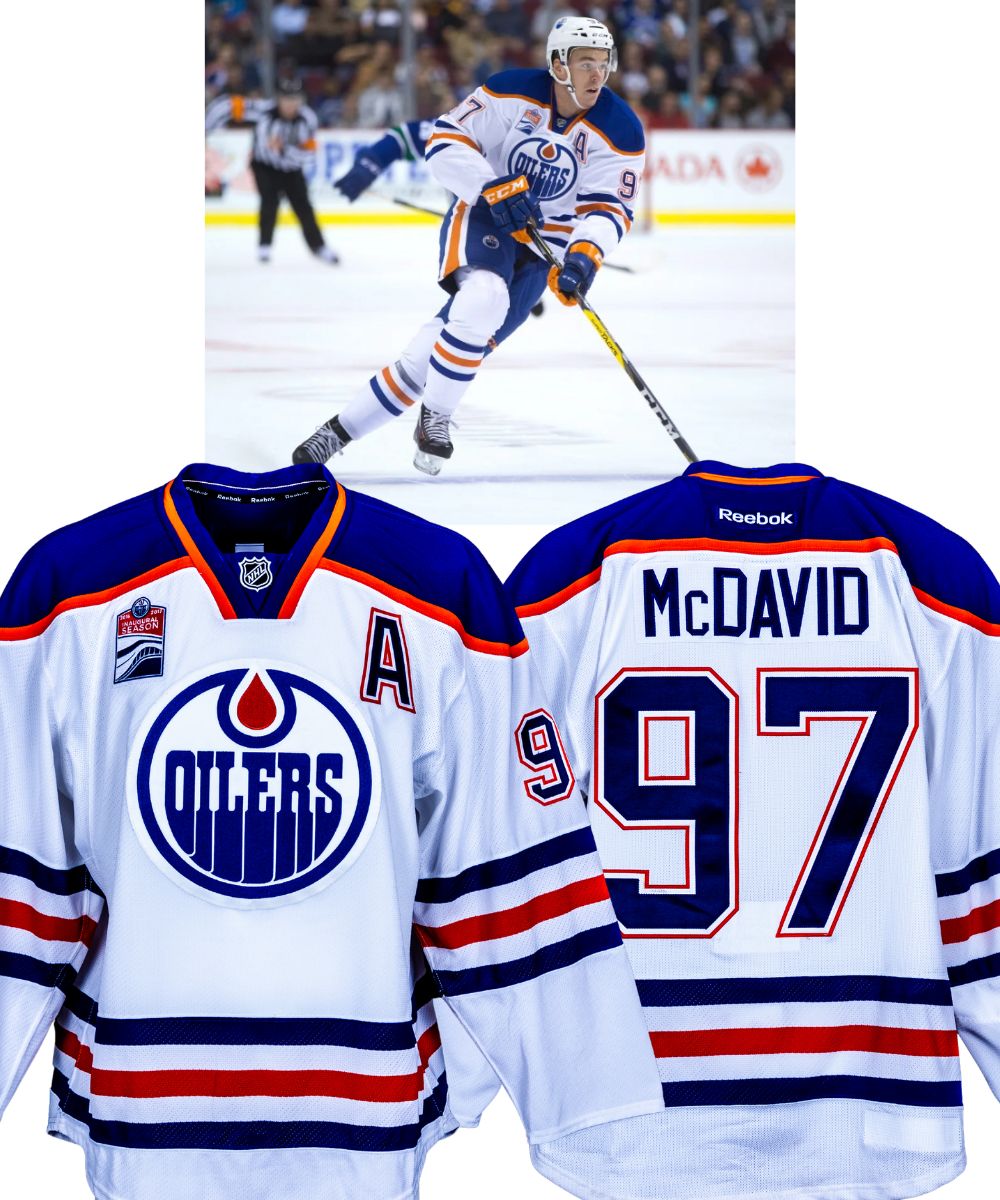 CONNOR MCDAVID 2016-17 EDMONTON OILERS GAME-WORN JERSEY MYSTERY