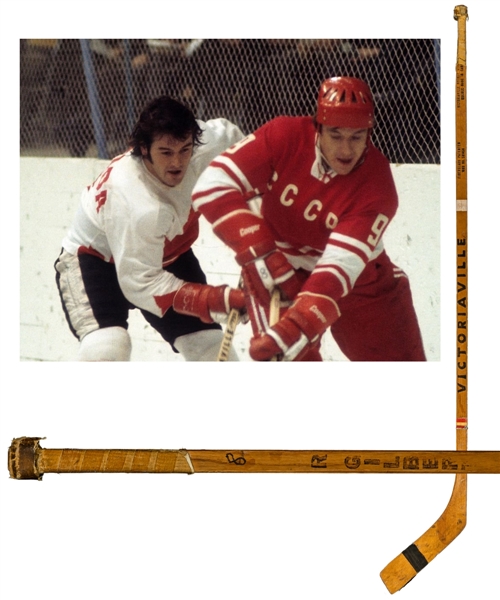 Rod Gilberts 1972 Canada-Russia Series Team Canada Victoriaville Game-Used Stick