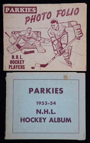 1952-53 and 1953-54 Parkhurst Hockey Cards Albums (2)