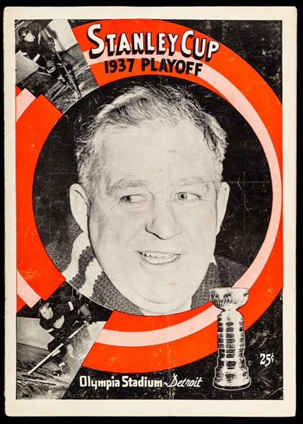 1937 Stanley Cup Semi-Finals Program - Detroit Red Wings vs Montreal Canadiens