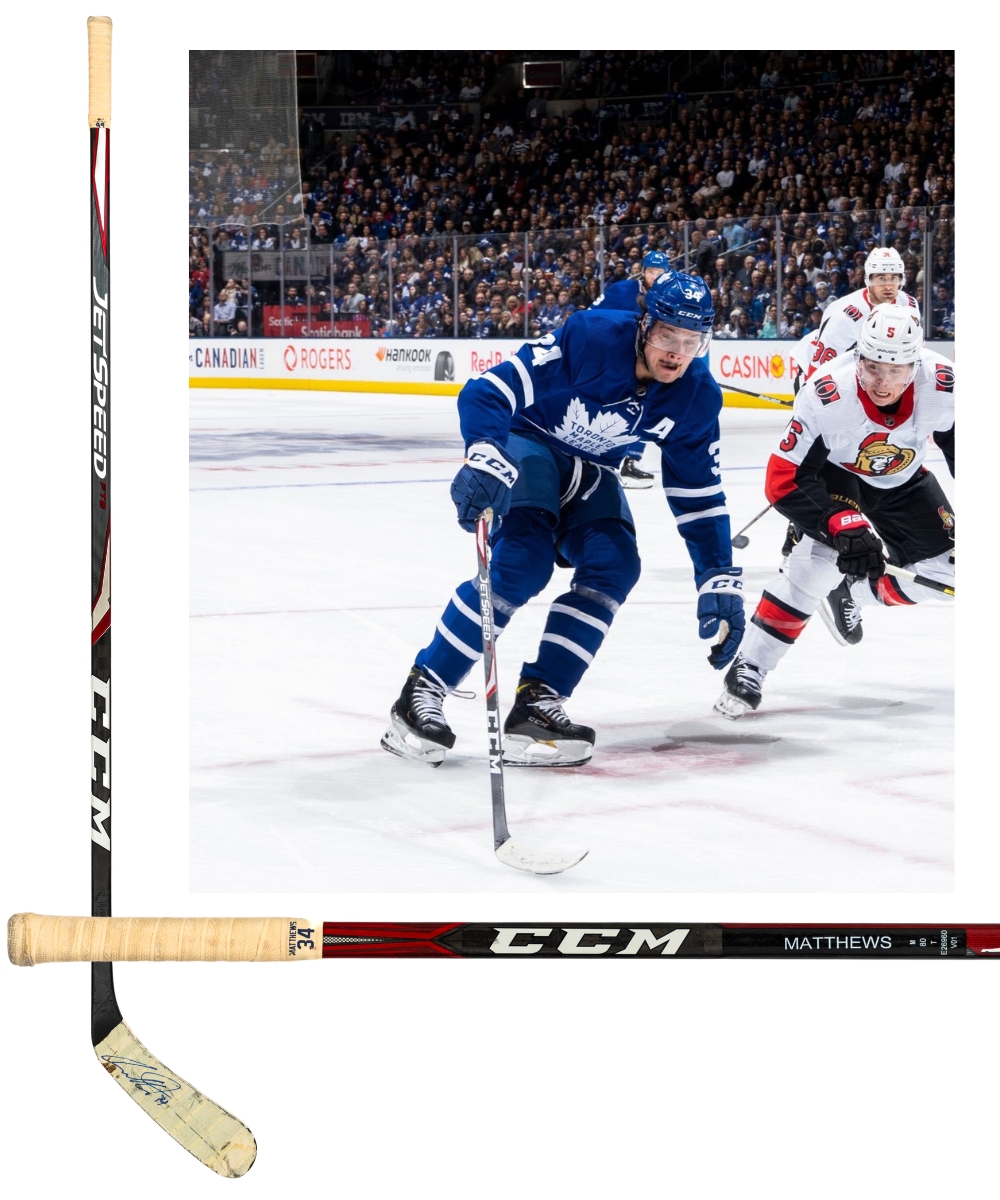Toronto Maple Leafs Auston Matthews 2019-20 Game Used Gloves