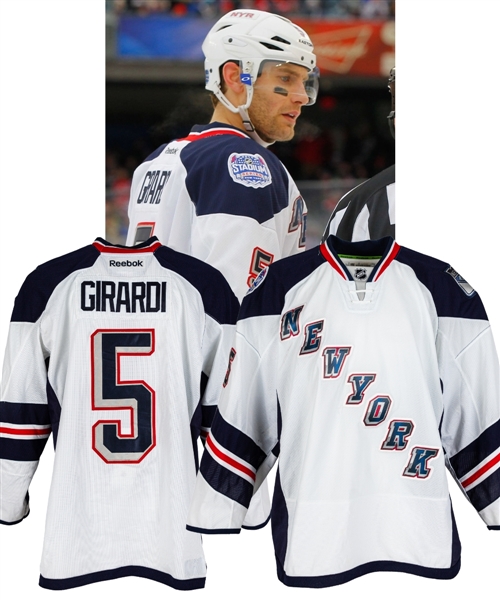Dan Girardis 2014 NHL Stadium Series New York Rangers Game-Worn First Period Jersey with LOA - Photo-Matched!
