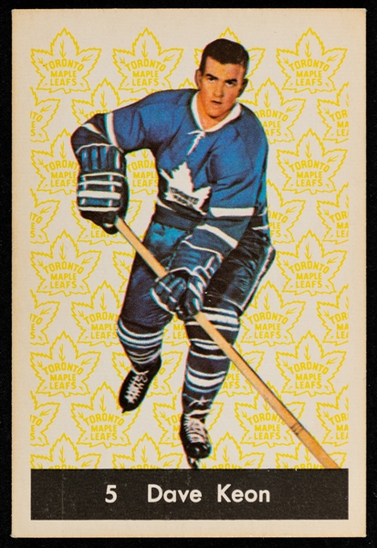 1961-62 Parkhurst Hockey Card #5 HOFer Dave Keon Rookie