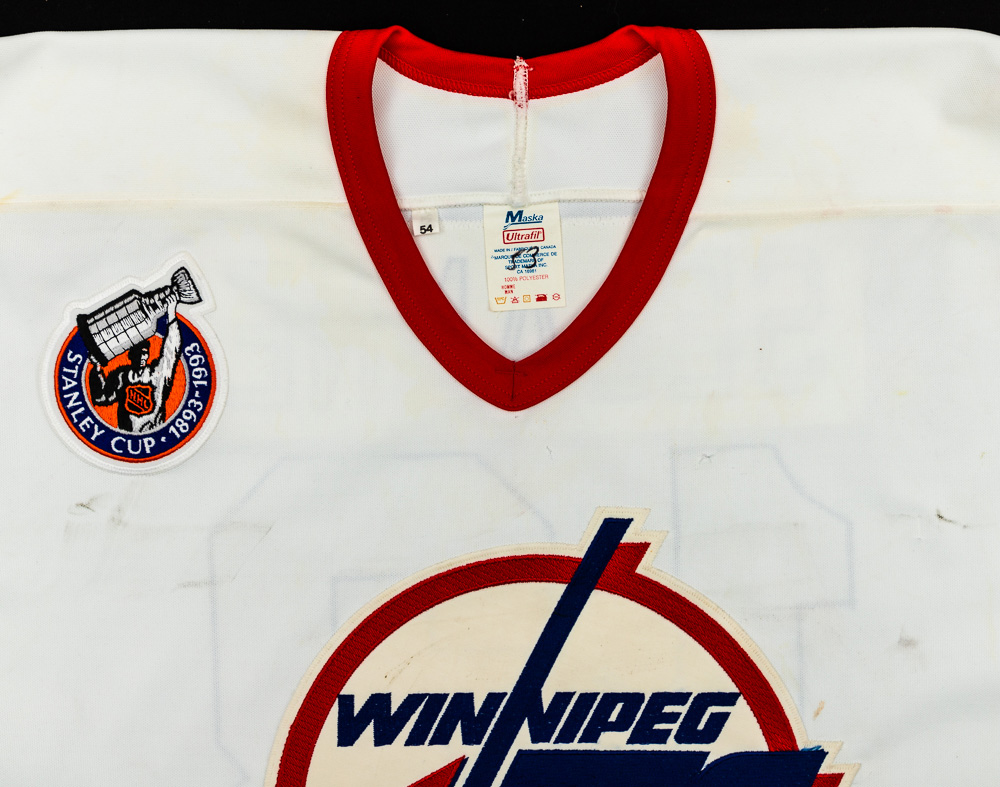 1992-93 Teemu Selanne Game Worn Winnipeg Jets Jersey - Superb