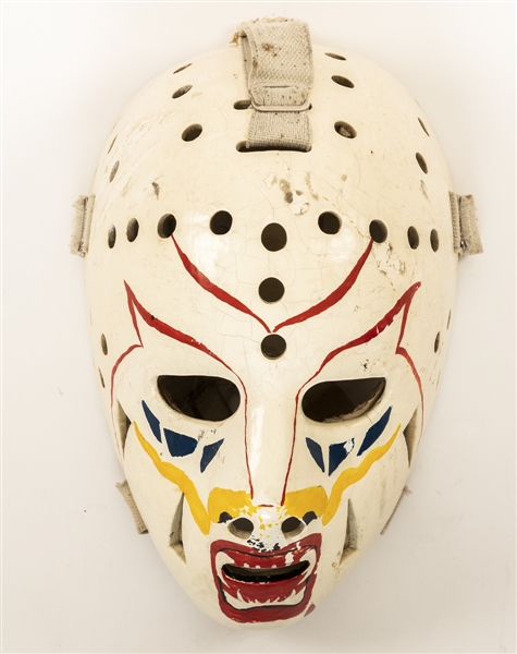 Early-1970s Ernie Higgins Fiberglass Goalie Mask with Japanese Men-Yoroi Style Design