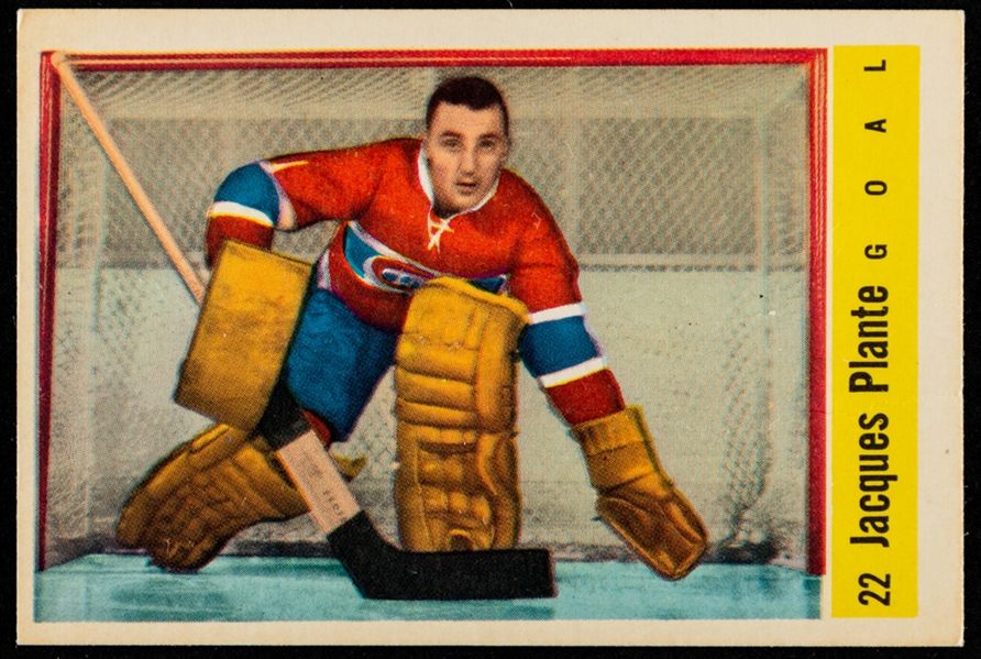 1958-59 Parkhurst Hockey Card #22 HOFer Jacques Plante