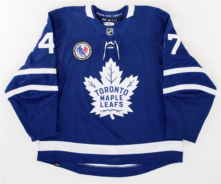 Pierre Engvalls 2021-22 Toronto Maple Leafs "Hall of Fame Game" Game-Worn Jersey with Team LOA 