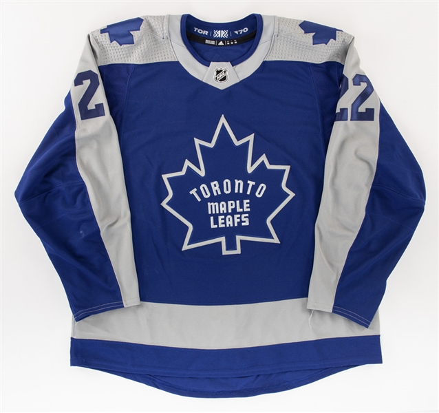 Zach Bogosian’s 2020-21 Toronto Maple Leafs Reverse Retro Game-Worn Jersey with Team LOA - Photo-Matched!