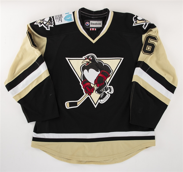 Scott Harringtons 2014-15 AHL Wilkes-Barre/Scranton Penguins Game-Worn Jersey with Team LOA 