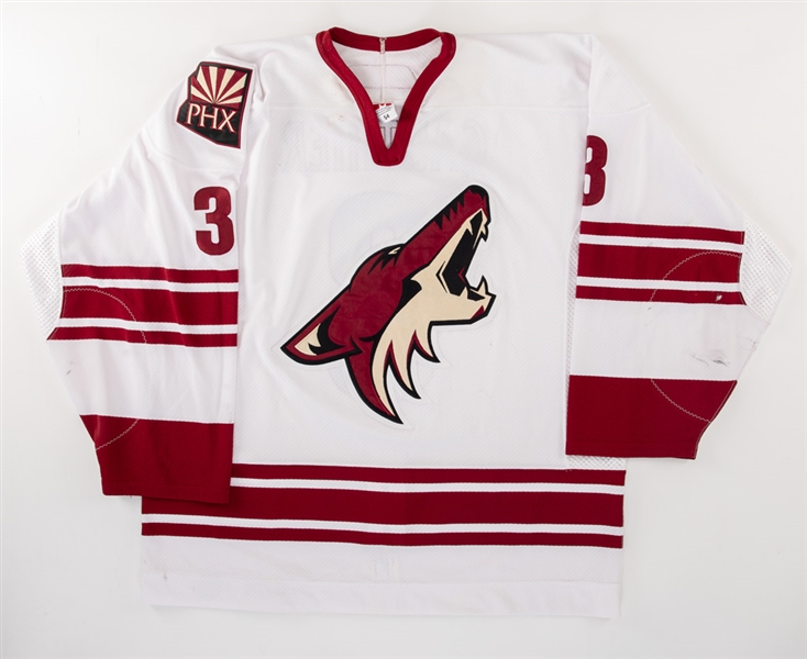 Denis Gauthiers 2005-06 Phoenix Coyotes Game-Worn Jersey with Team LOA 