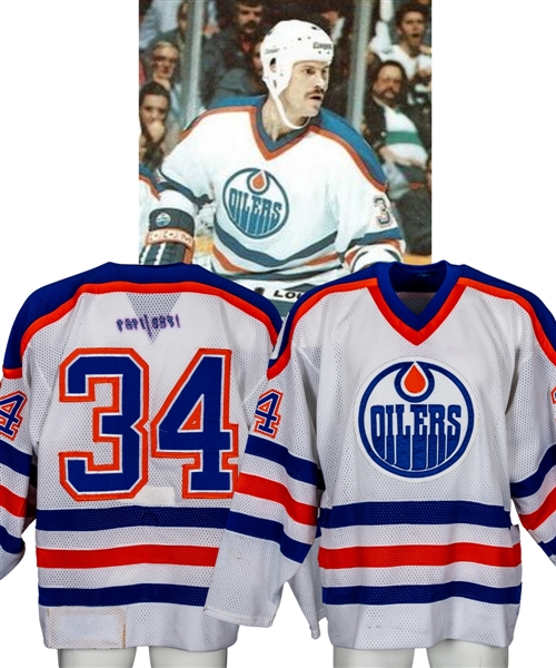 Edmonton Oilers 1988-89 Game-Worn #34 Jersey with Team LOA - 10 Year Patch! 