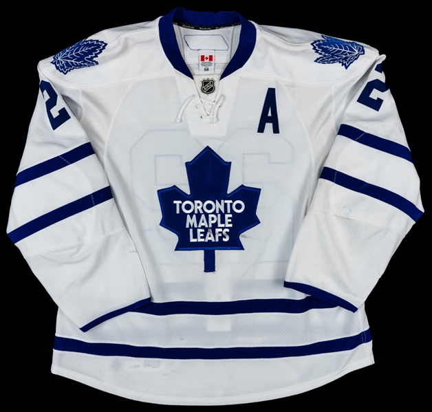 Francois Beauchemins 2010-11 Toronto Maple Leafs Alternate Captains Game-Worn Jersey with Team COA