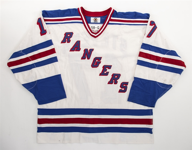 Kevin Stevens’ 1998-99 New York Rangers Game-Worn Jersey with Team LOA 