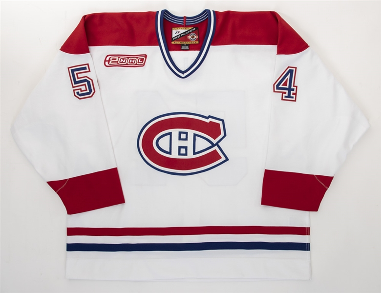 Francois Groleaus 1999-2000 Montreal Canadiens Game-Issued Jersey with Team LOA - 2000 Patch! 