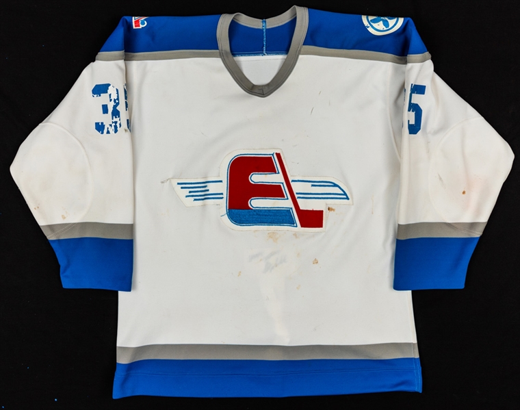 Clint Malarchuks 1982-83 AHL Fredericton Express Signed Game-Worn Jersey with LOA