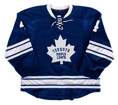Cody Fransons 2011-12 Toronto Maple Leafs Game-Issued Third Jersey