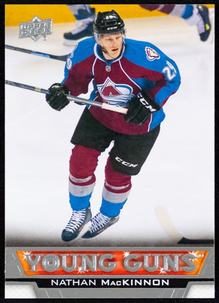 2013-14 Upper Deck Young Guns Hockey Card #238 Nathan MacKinnon Rookie