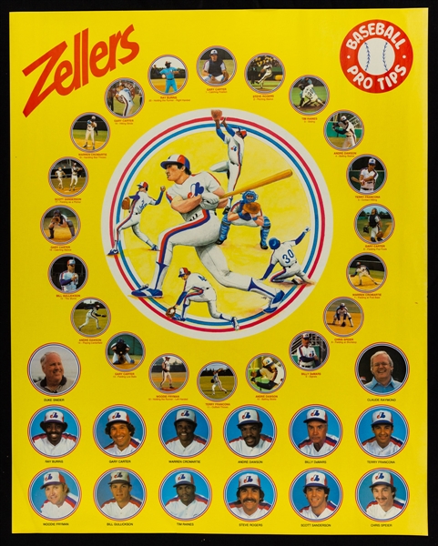 Massive Early-1980s Montreal Expos, Guy Lafleur and Hamilton Tiger-Cats Poster Collection (1500+)