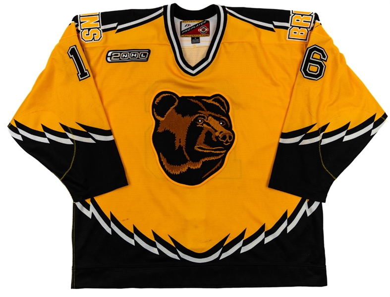 Ken Belangers 1999-2000 Boston Bruins Game-Worn Third Jersey with Team LOA - 2000 Patch! 