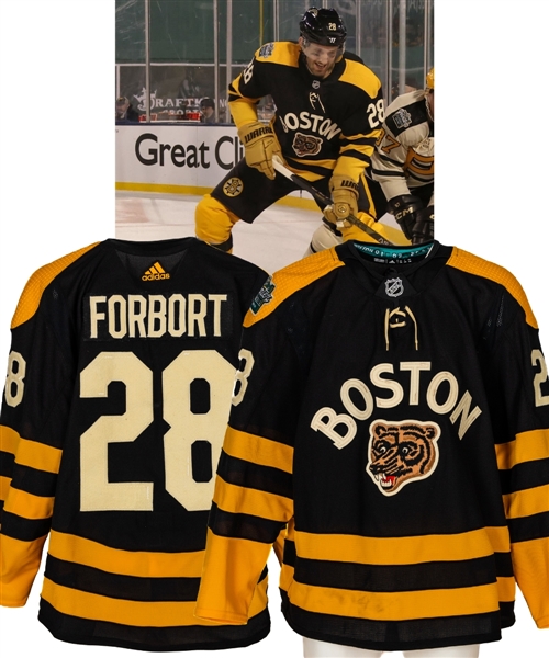 Derek Forbort’s 2023 NHL Winter Classic Boston Bruins Game-Worn First Period Jersey 