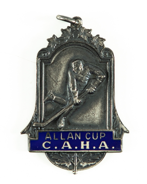 Allan Cup C.A.H.A 1934 Fort William "Runners Up" Medallion Presented to Joe Hanley 