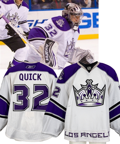 Jonathan Quicks 2010-11 Los Angeles Kings Game-Worn Jersey with LOA - Photo-Matched! 
