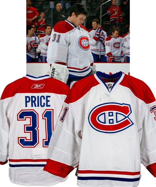 Carey Prices 2010-11 Montreal Canadiens Game-Worn Jersey with Team LOA - Photo-Matched!