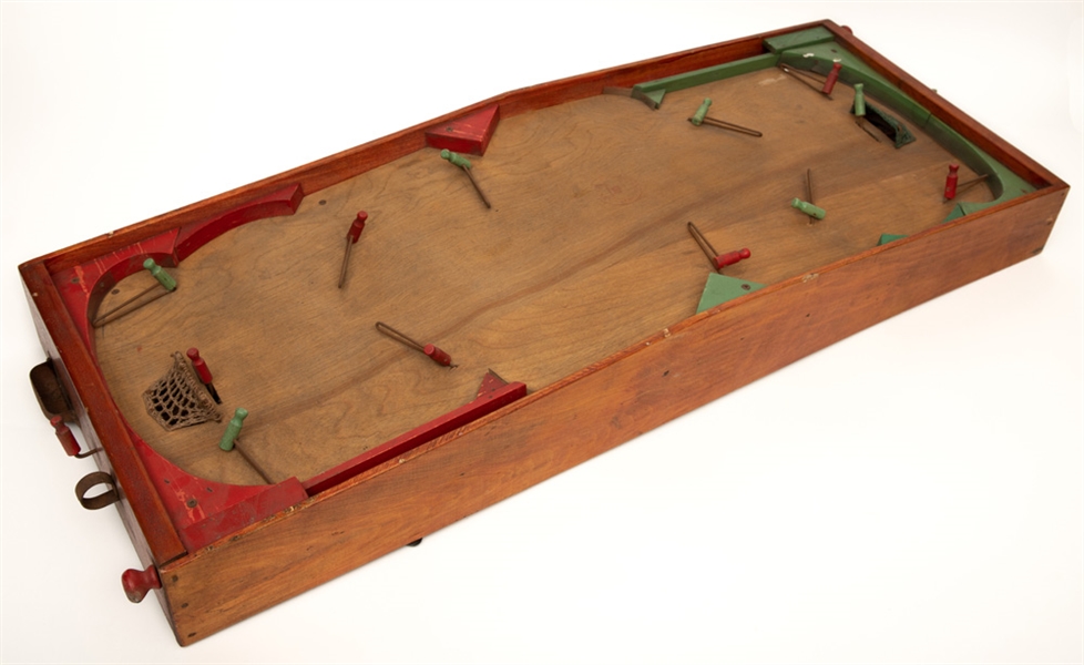 Vintage Munro "6-Man Hockey" Wooden Table Top Hockey Game with Original Box