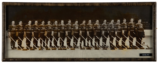 Montreal Canadiens 1946-47 Framed Team Photo (8" x 20") 