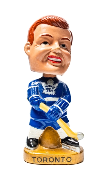 1967-68 Toronto Maple Leafs Gold Base Nodder / Bobbing Head Doll