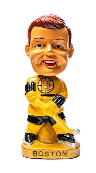 1967-68 Boston Bruins Gold Base Nodder / Bobbing Head Doll