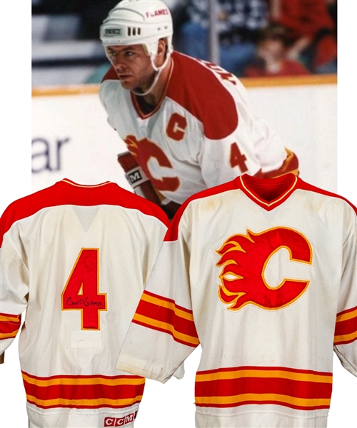 Brad McCrimmon’s 1989-90 Calgary Flames Game-Worn Jersey
