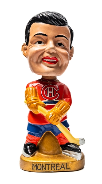 1967-68 Montreal Canadiens Gold Base Nodder / Bobbing Head Doll