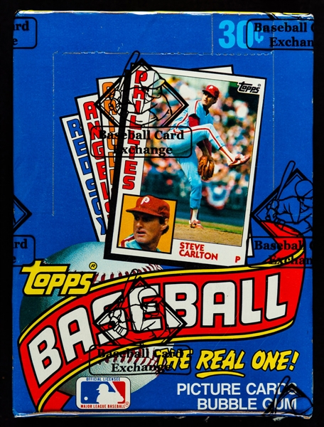 1984 Topps Baseball Wax Box (36 Unopened Packs) - BBCE Certified - Don Mattingly Rookie Card Year Plus Ryan, Ripken Jr, Sandberg, Boggs and More