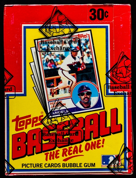 1983 Topps Baseball Wax Box (36 Unopened Packs) - BBCE Certified - Ryne Sandberg, Tony Gwynn and Wade Boggs Rookie Card Year!