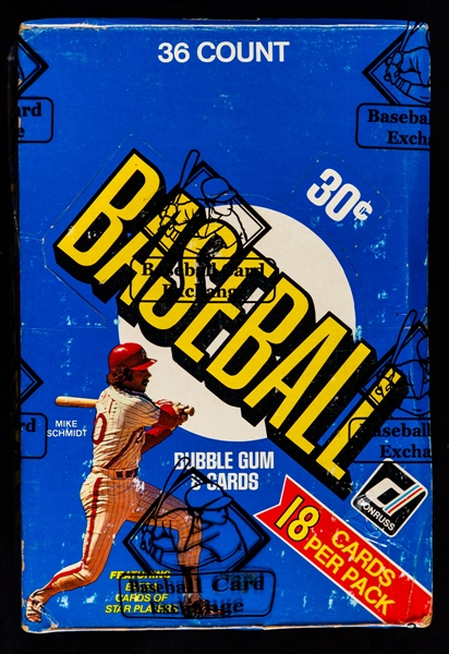 1981 Donruss Baseball Wax Box (36 Unopened Packs) - BBCE Certified - Raines, Wilson, Reardon and Ainge Rookie Cards Year!