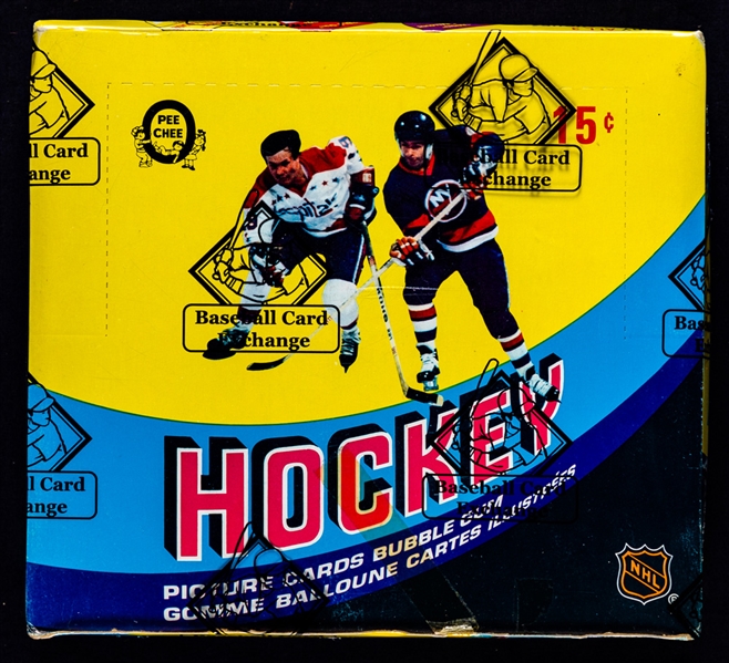 1978-79 O-Pee-Chee Hockey Wax Box (48 Unopened Packs) - BBCE Certified - Mike Bossy Rookie Card Year!