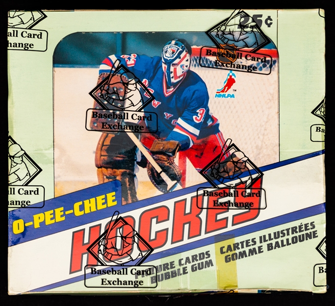 1981-82 O-Pee-Chee Hockey Wax Box (48 Unopened Packs) - BBCE Certified - Paul Coffey, Jari Kurri, Denis Savard and Peter Stastny Rookie Card Year!