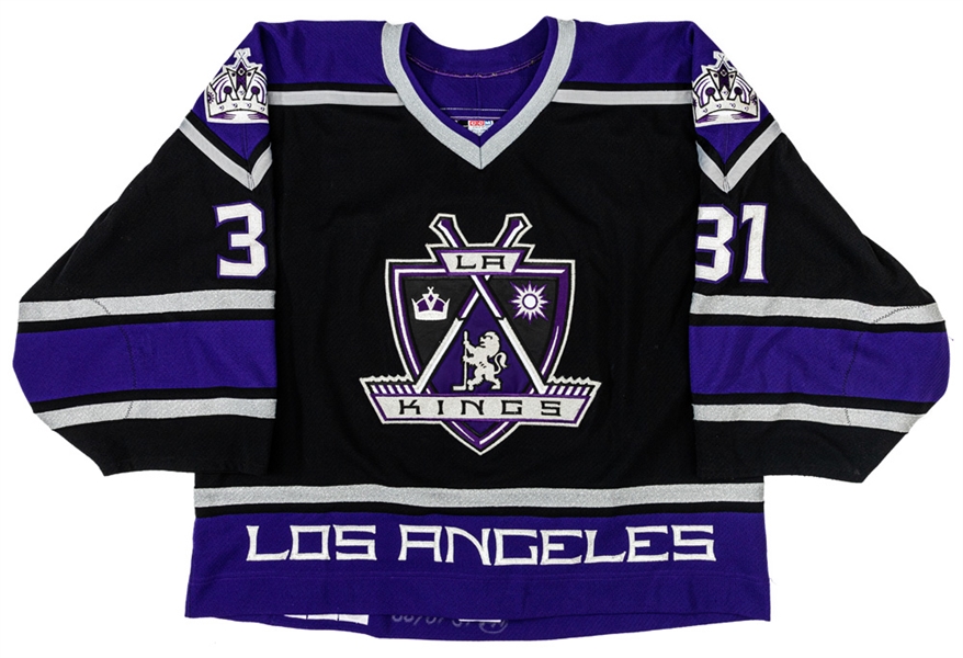 Steve Passmores 2000-01 Los Angeles Kings Game-Worn Jersey with Team LOA
