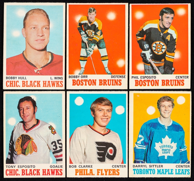 1970-71 O-Pee-Chee Hockey Near Complete Card Set (258/264)