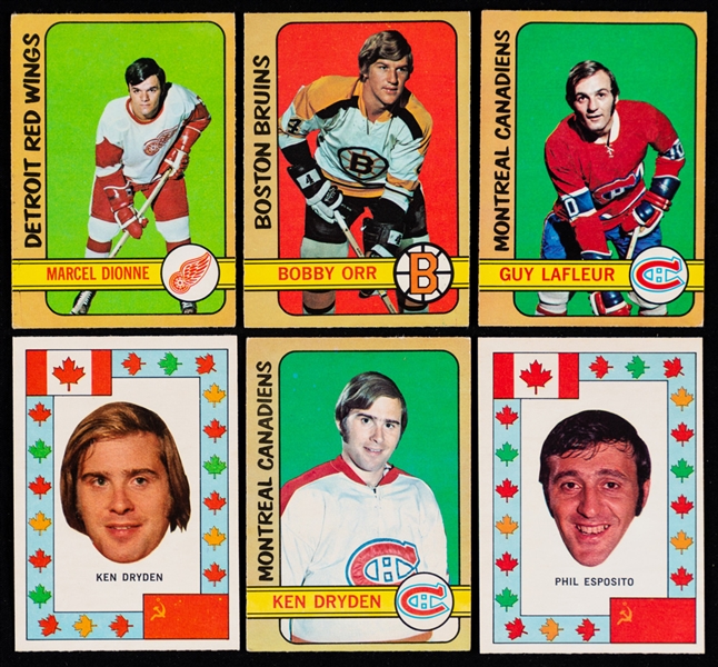1972-73 O-Pee-Chee Hockey Card Starter Set (278/341) Plus Team Canada Complete 28-Card Set