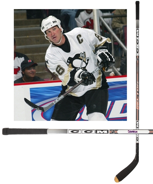 Mario Lemieuxs 2005-06 Pittsburgh Penguins CCM Vector Game-Used Stick