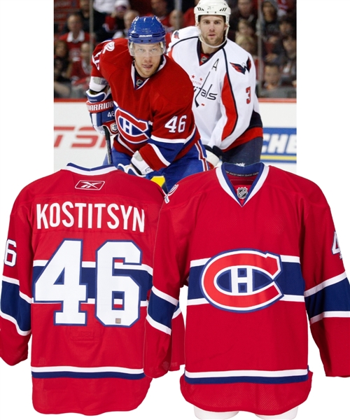 Andrei Kostitsyns 2009-10 Montreal Canadiens Centennial Game Game-Worn Jersey - Centennial Patch!